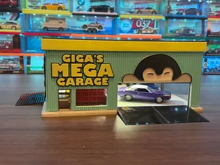 MINI GARAGE DIORAMA FOR 1/64 SCALE DIECASTS - OPTIMIZED FOR FDM