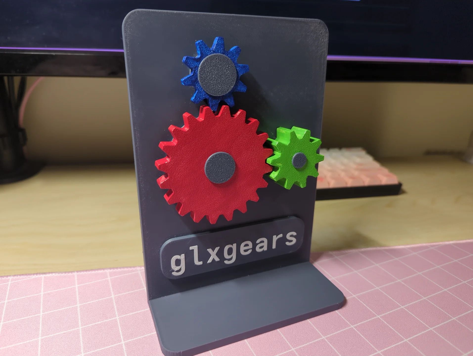 glxgears frame display