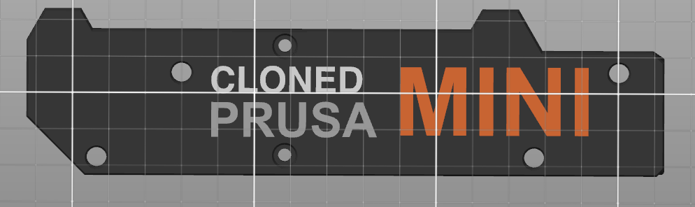 Multimaterial Cloned PRUSA MINI front Y plate