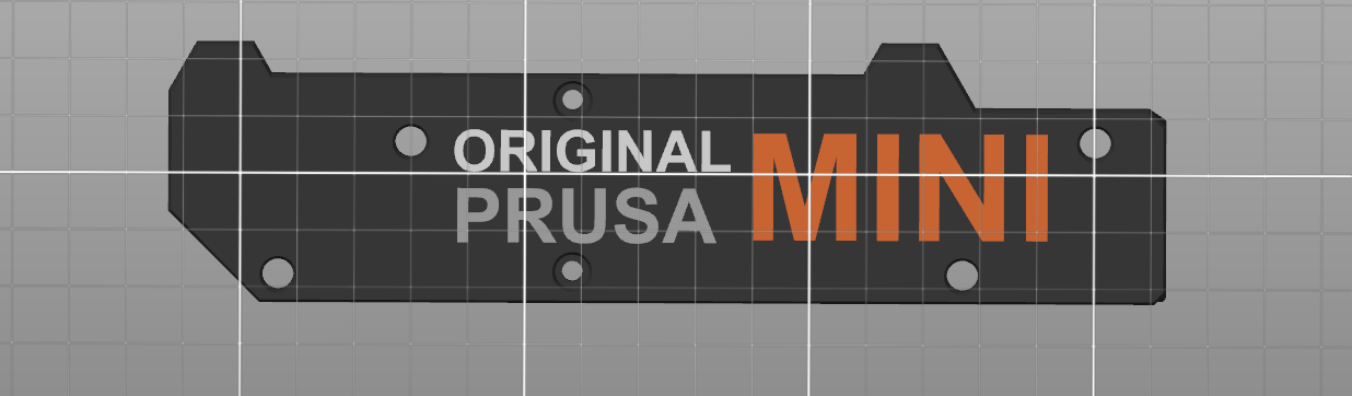 Multimaterial Original PRUSA MINI front Y plate