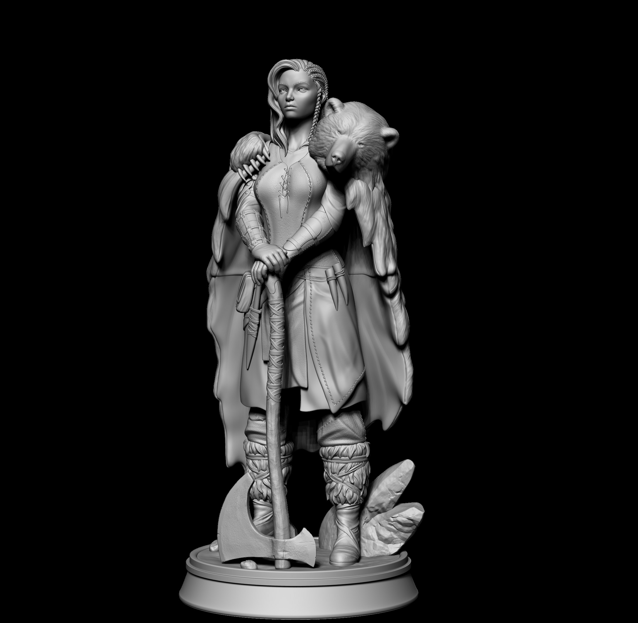 Barbarian Woman by AndréCgArt | Download free STL model | Printables.com