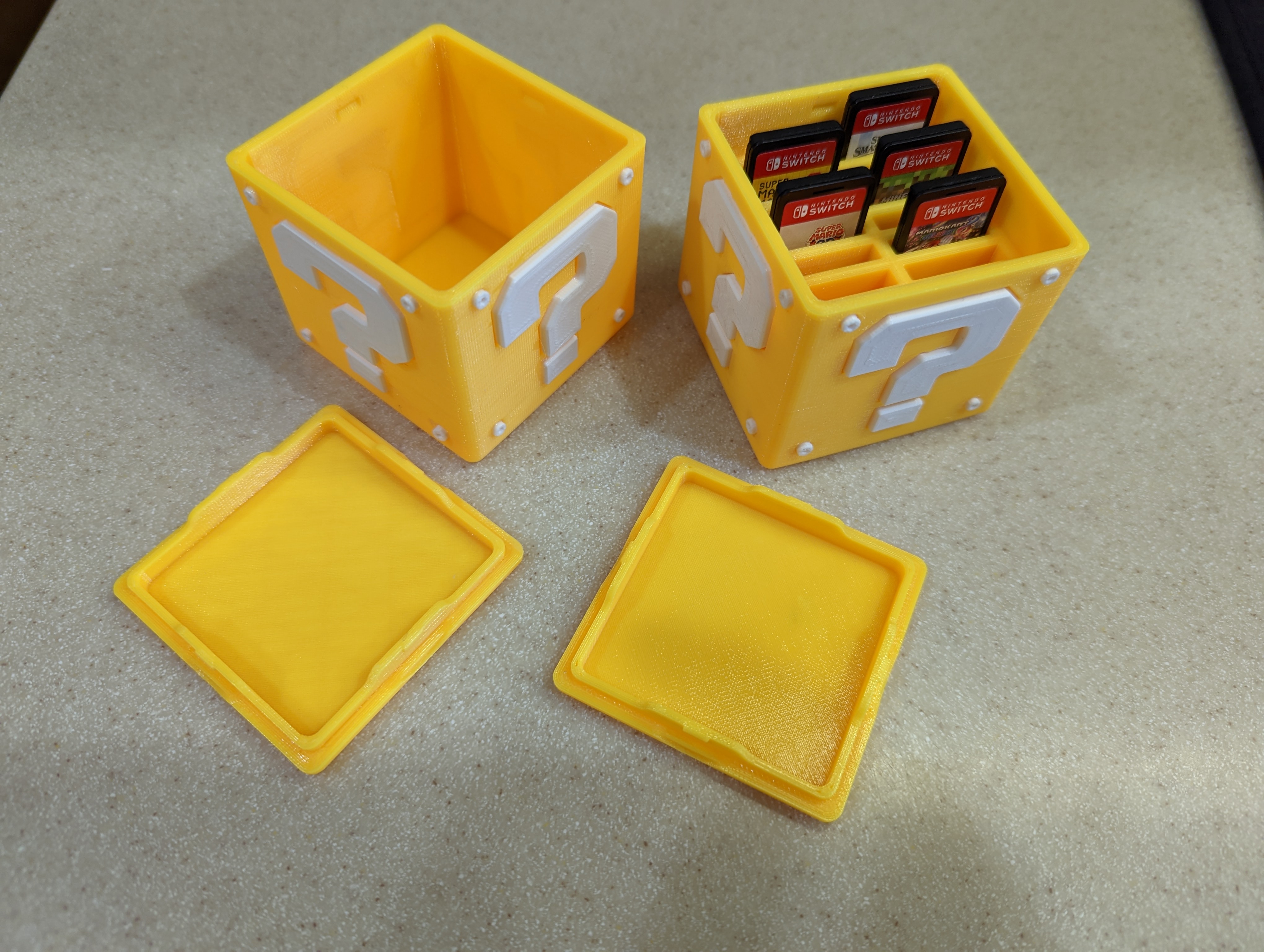 Mario Question Block with snap on lid