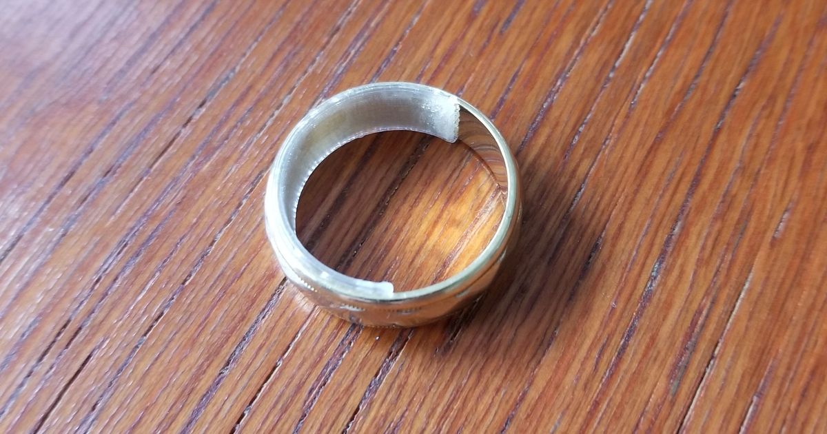 Ring sizer for loose wedding ring (6mm band) by OshawaAbe Download