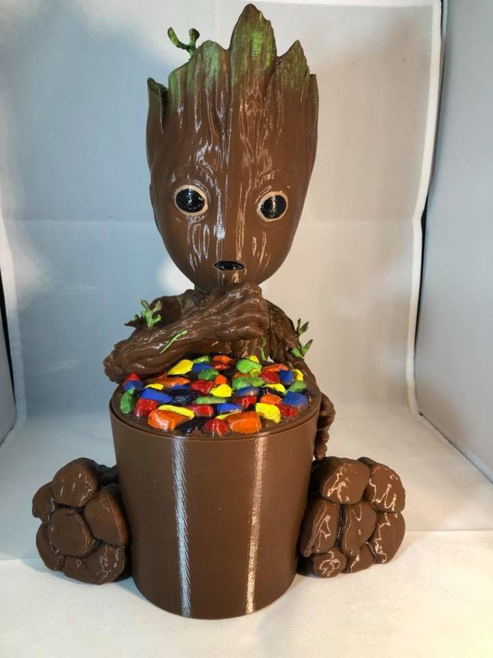 Groot Candy Dish by get3d on Download free STL model