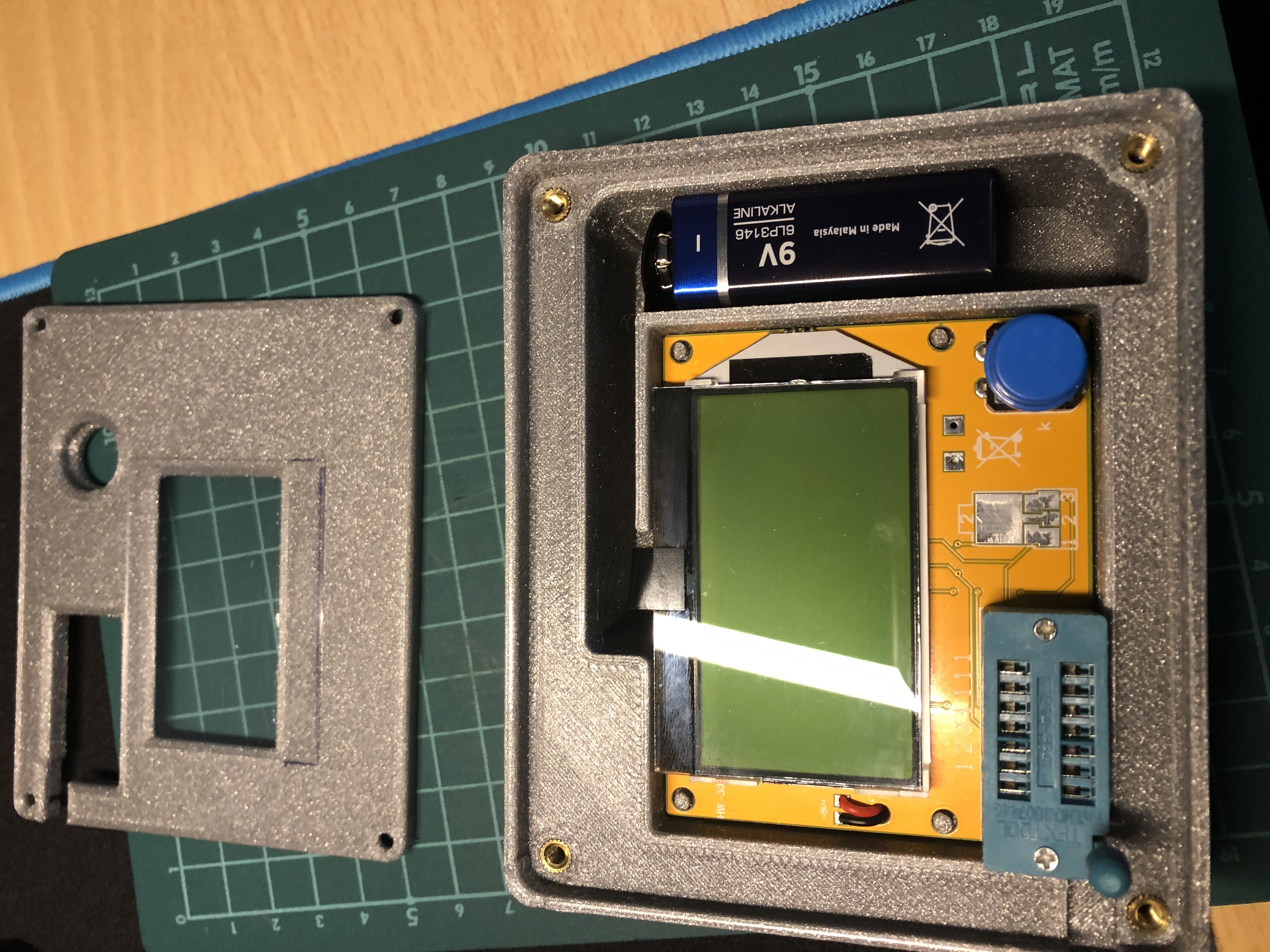 Housing for the LCR-T4 ESR Component Tester