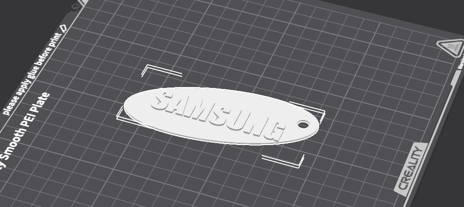 sm logo keychain