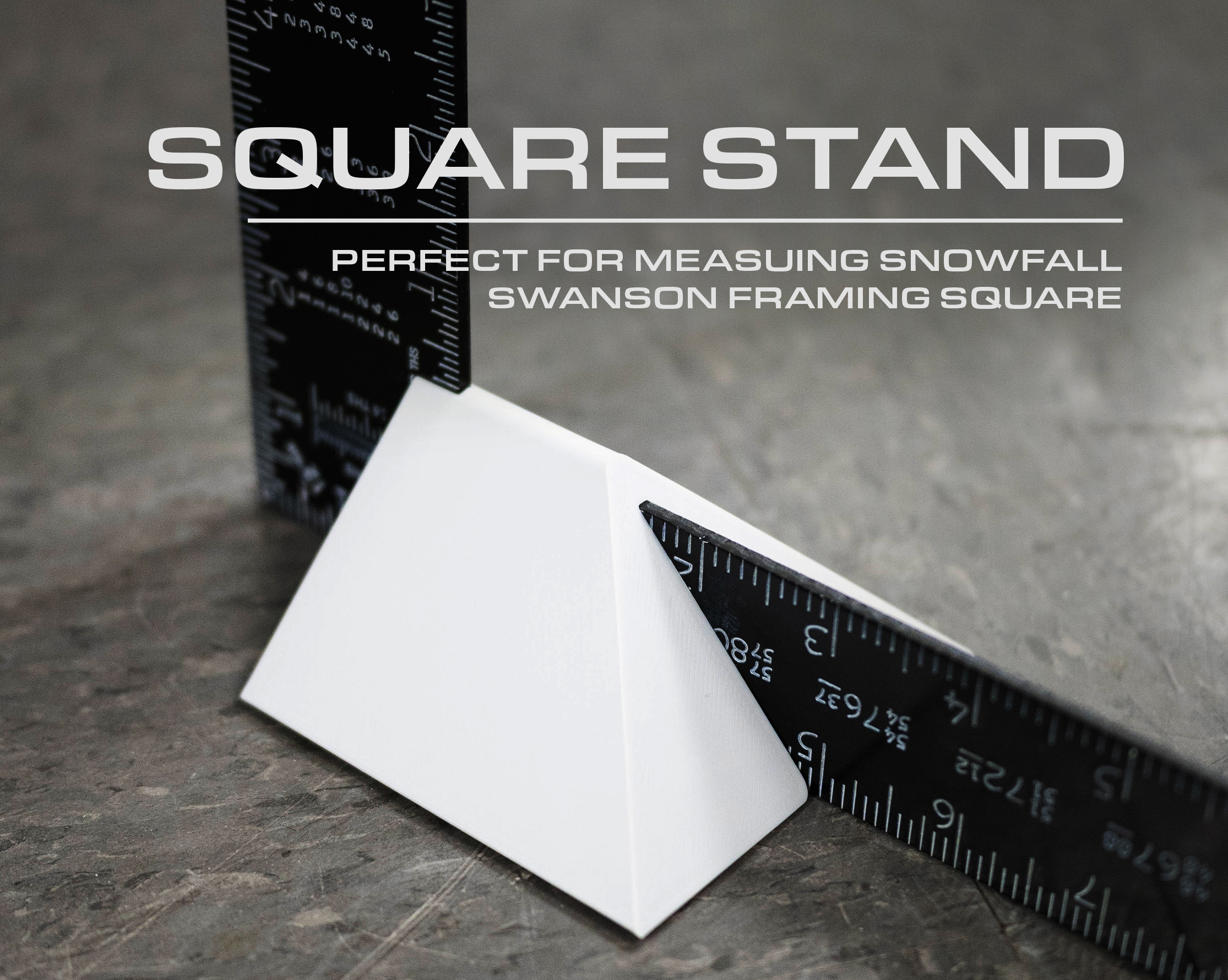 Square Stand - Snow Meter