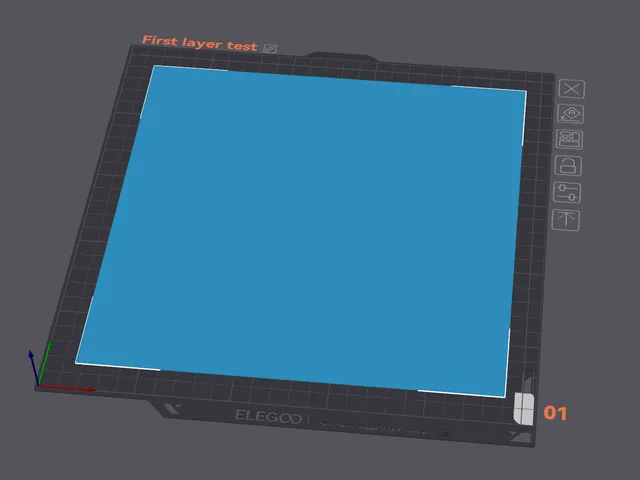 225mm first layer test