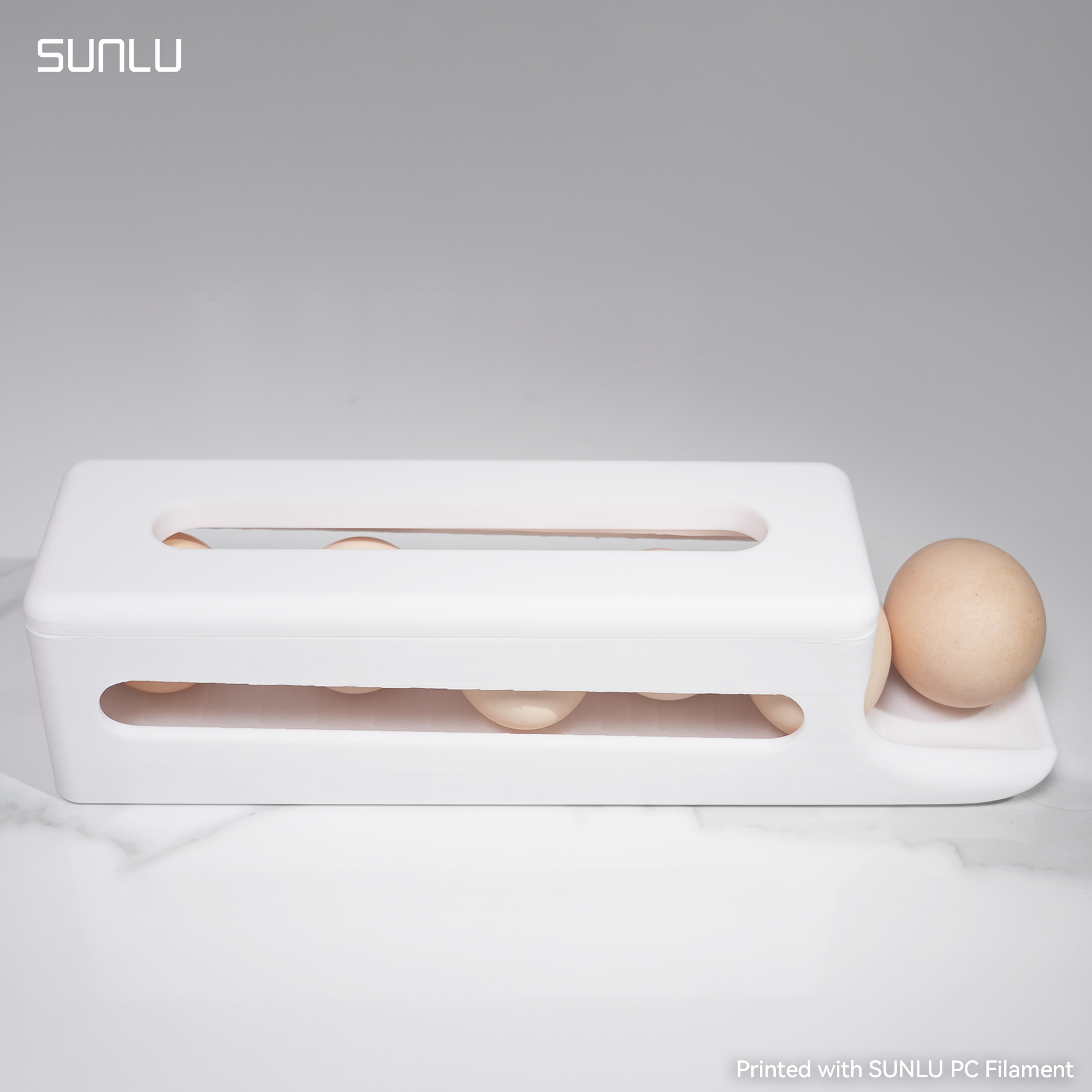 Miniatura 3 do modelo 3D Egg Rolling & Stacking Rack