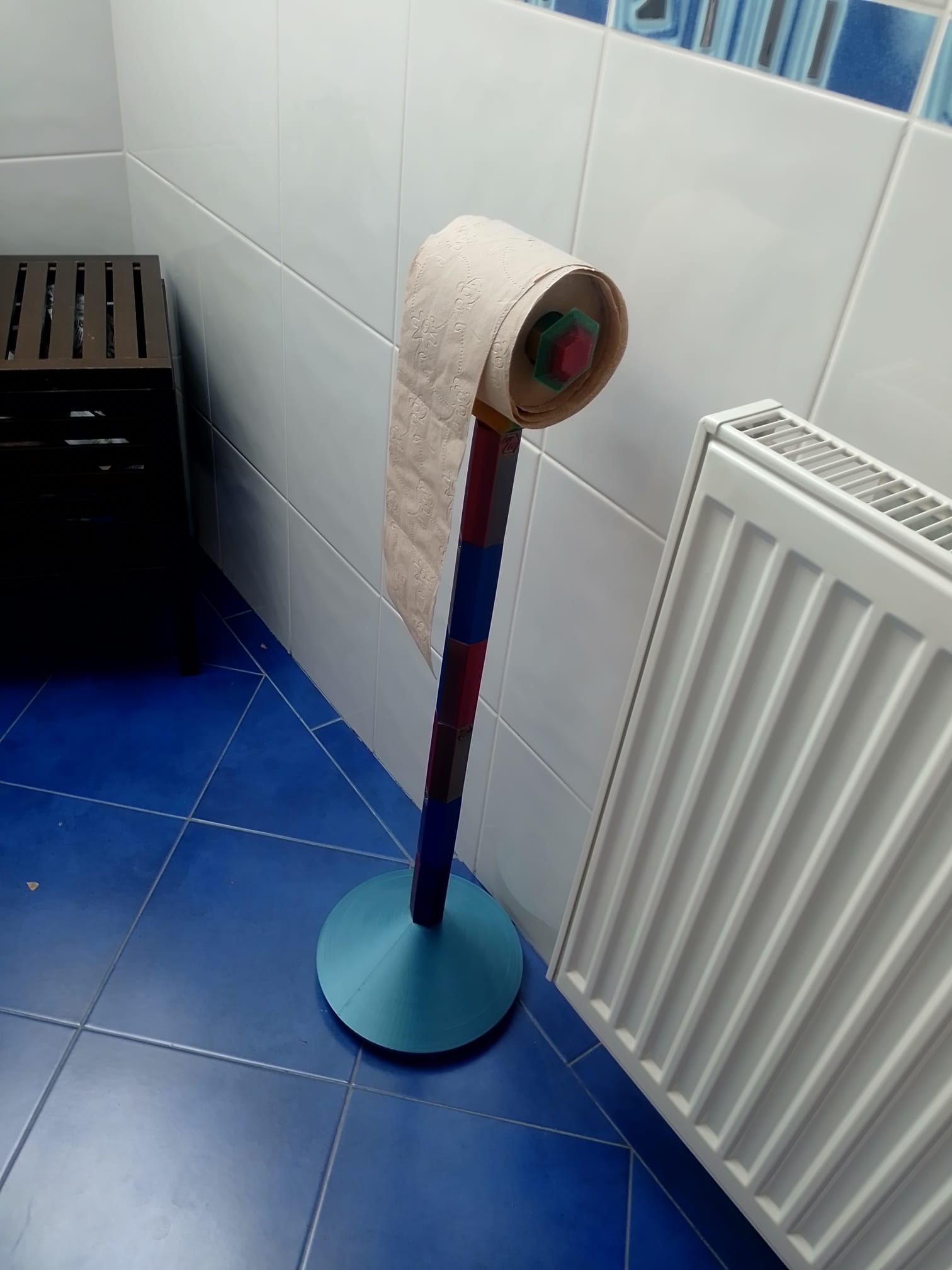 Freestanding Toilet Paper Holder - NO DRILLING!
