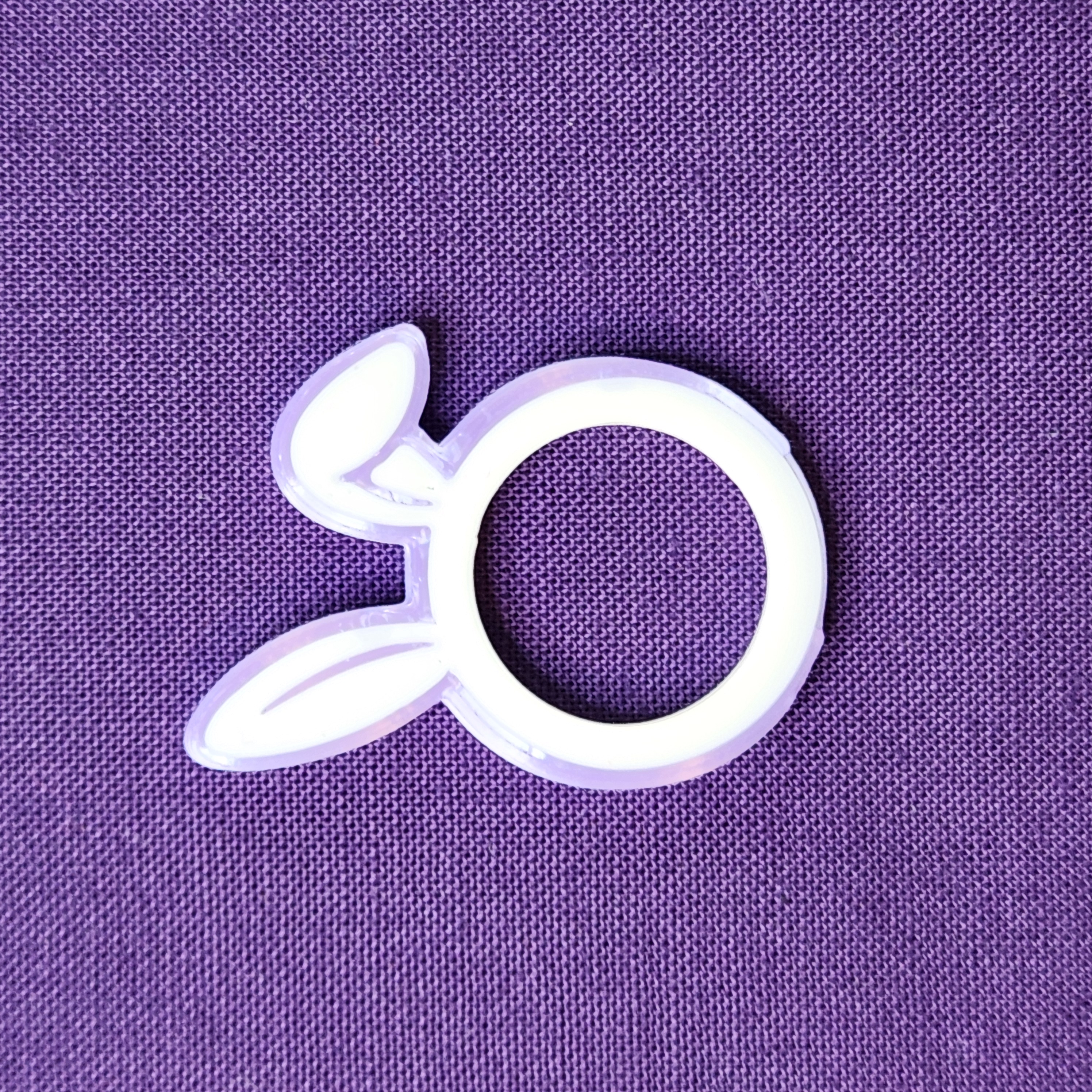 Miniatura 2 do modelo 3D Simple Easter Bunny Rings