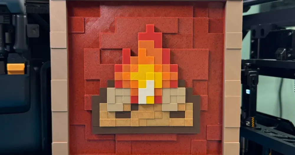 Minecraft Campfire Item Frame by PrintCraftWorks | Download free STL ...