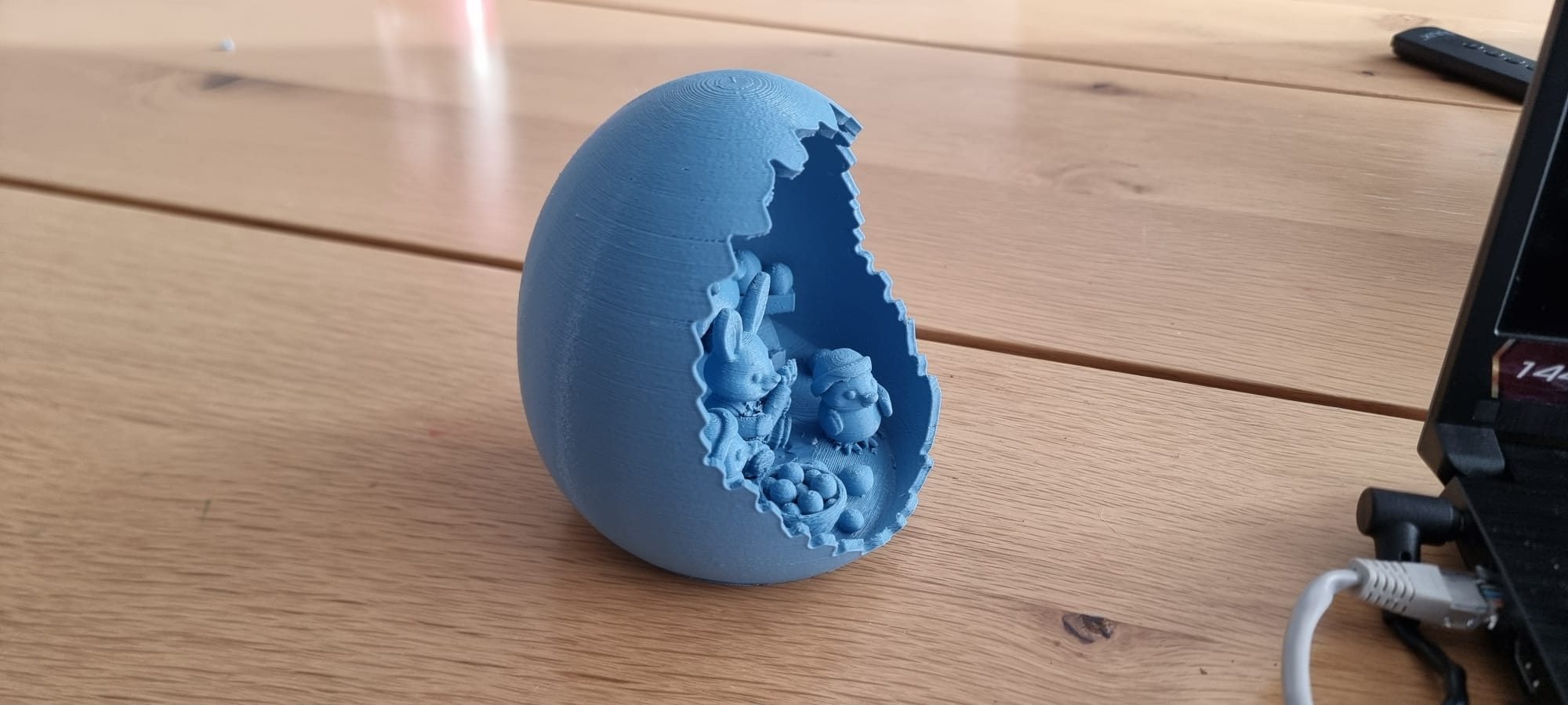 Easter egg village decor - diorama — thumbnail 3