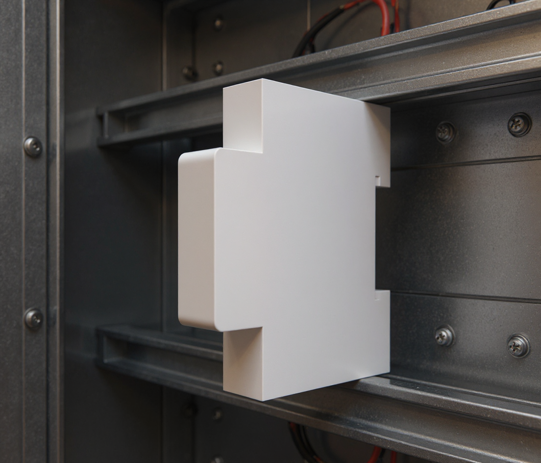 Modular DIN Rail Base with Removable Clip – Customizable FreeCAD Design"