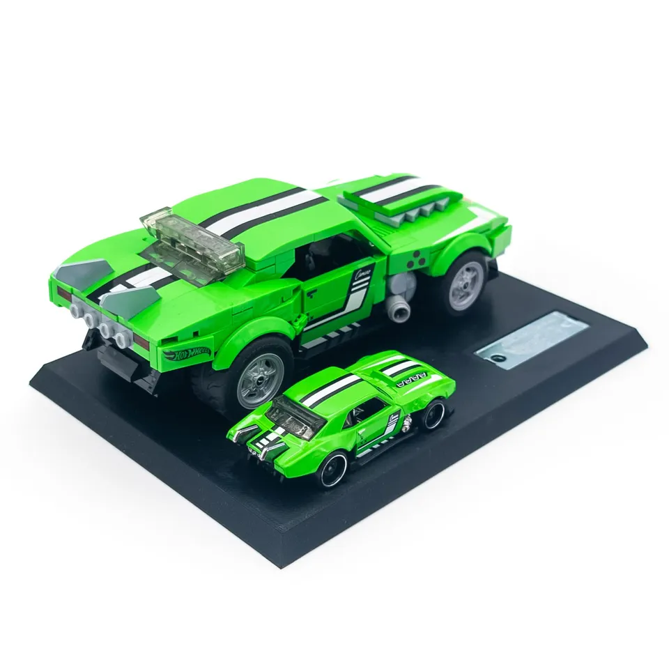 Display Stand for Mattel Brick Shop Hot Wheels Custom ＇68 Camaro