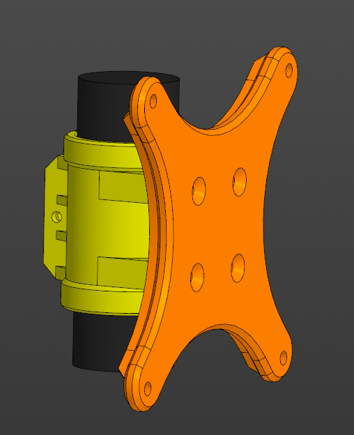 VESA 100x100 pole mount