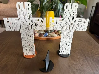 OurFather Cross Simple Stand
