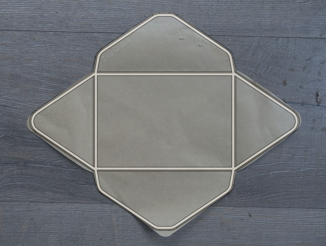 Miniatura 5 do modelo 3D Envelope Template Stencil