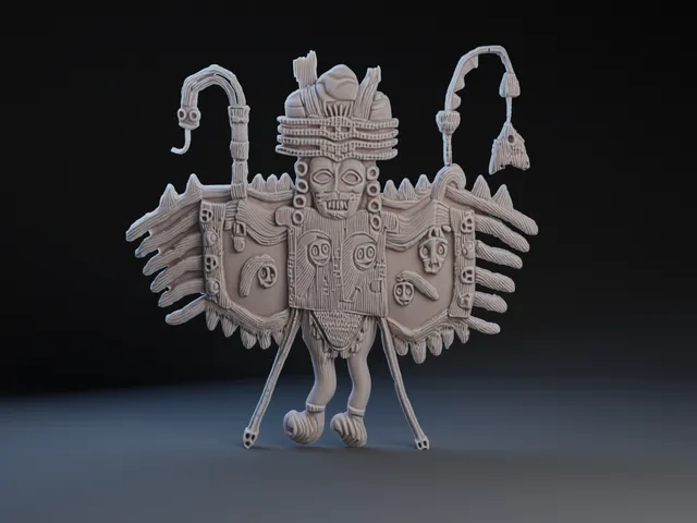 Paracas Cloak, Textile Figurine.