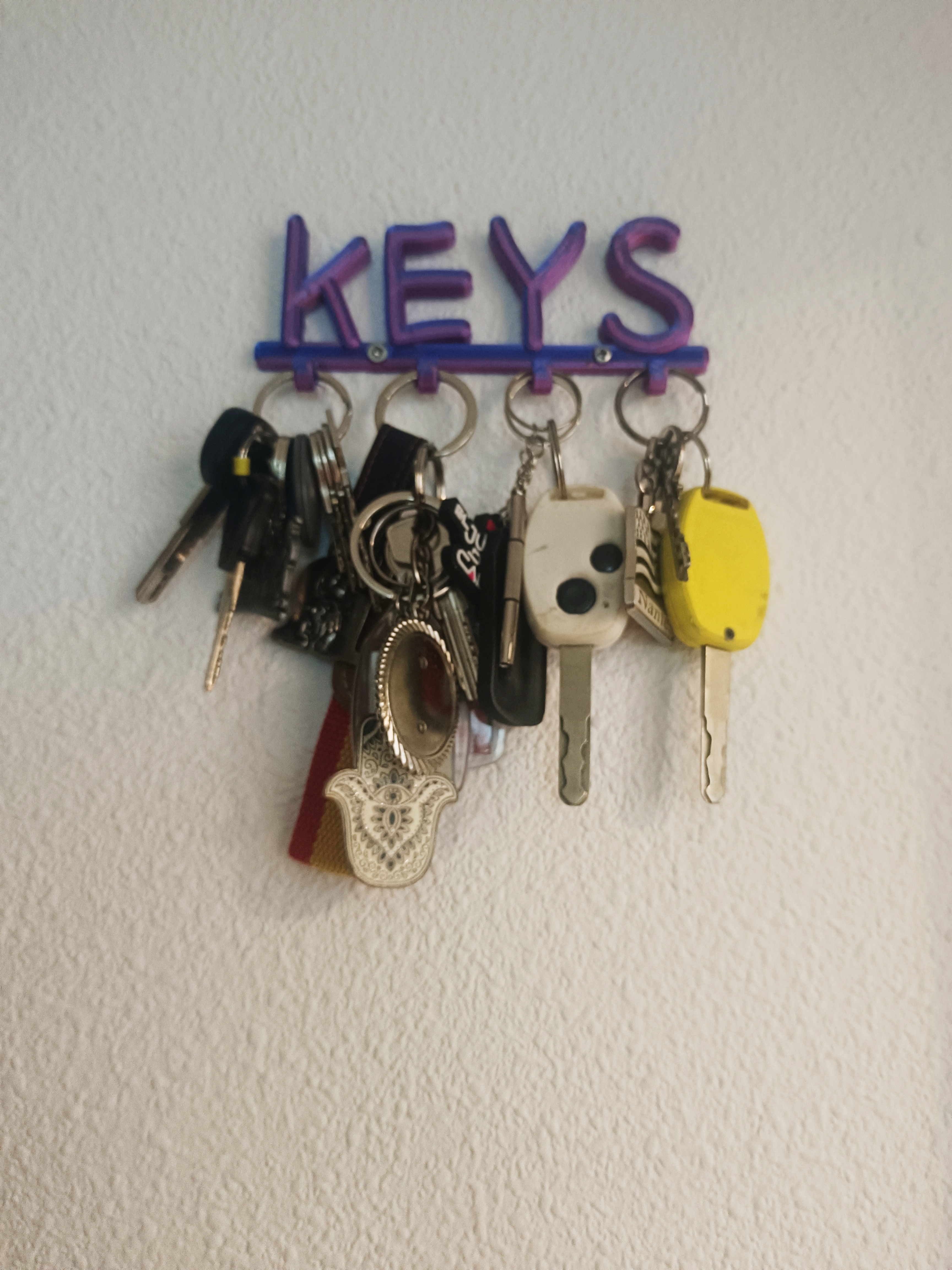 Llavero de pared, (key holder).