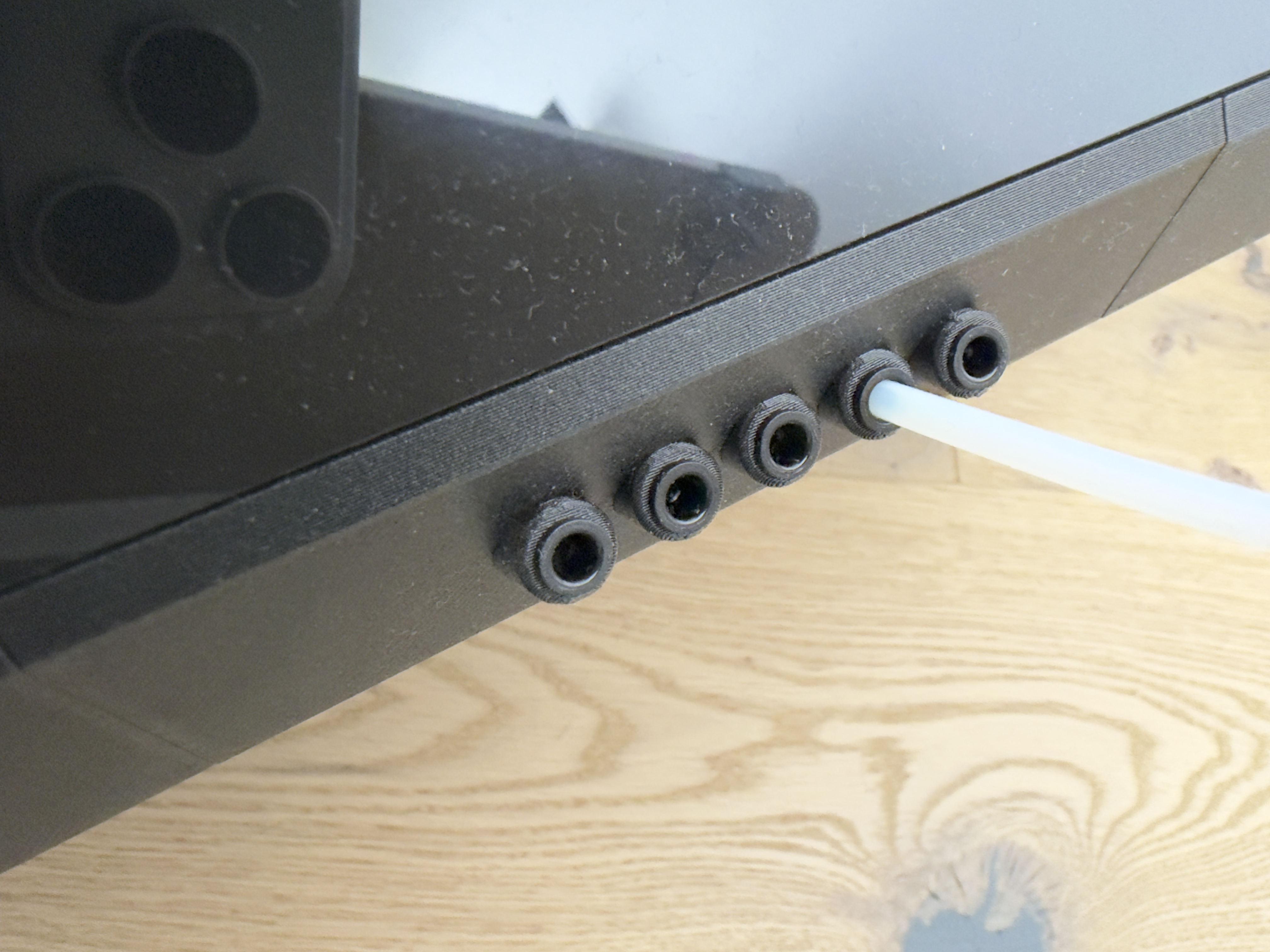 (Un)original Prusa Drybox Back Frame with Collet Bowden Attachments