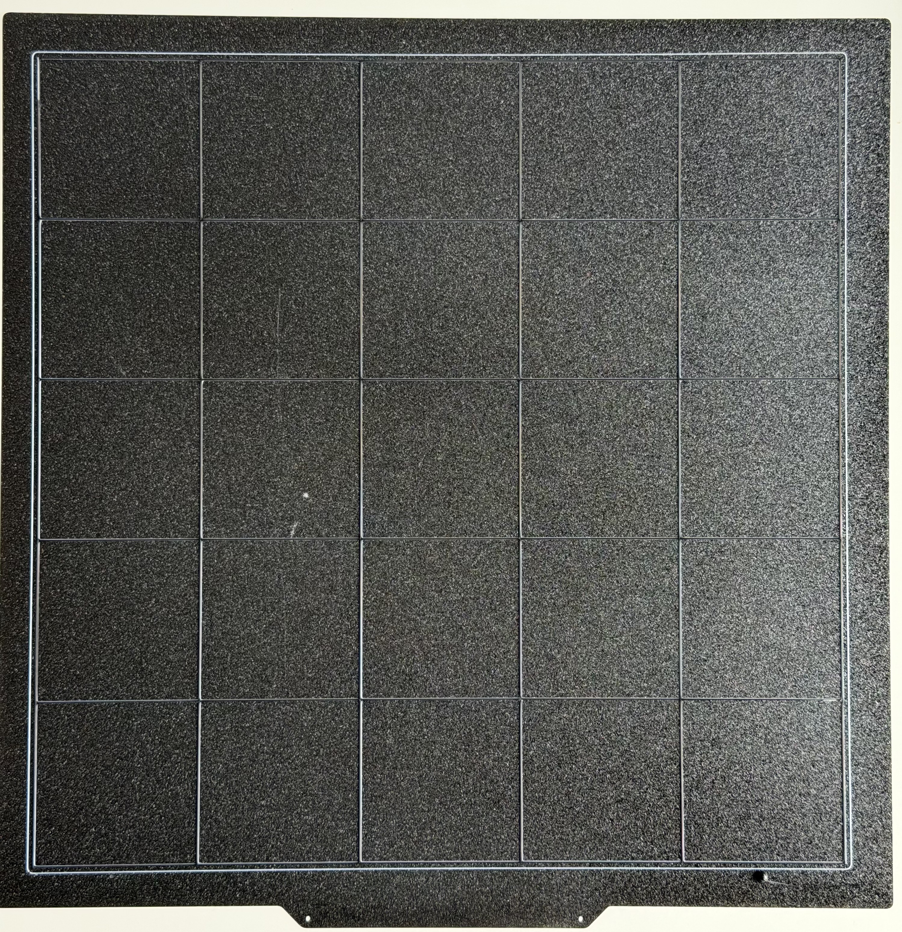 Grid to check the IDEX head alignment over the whole bed