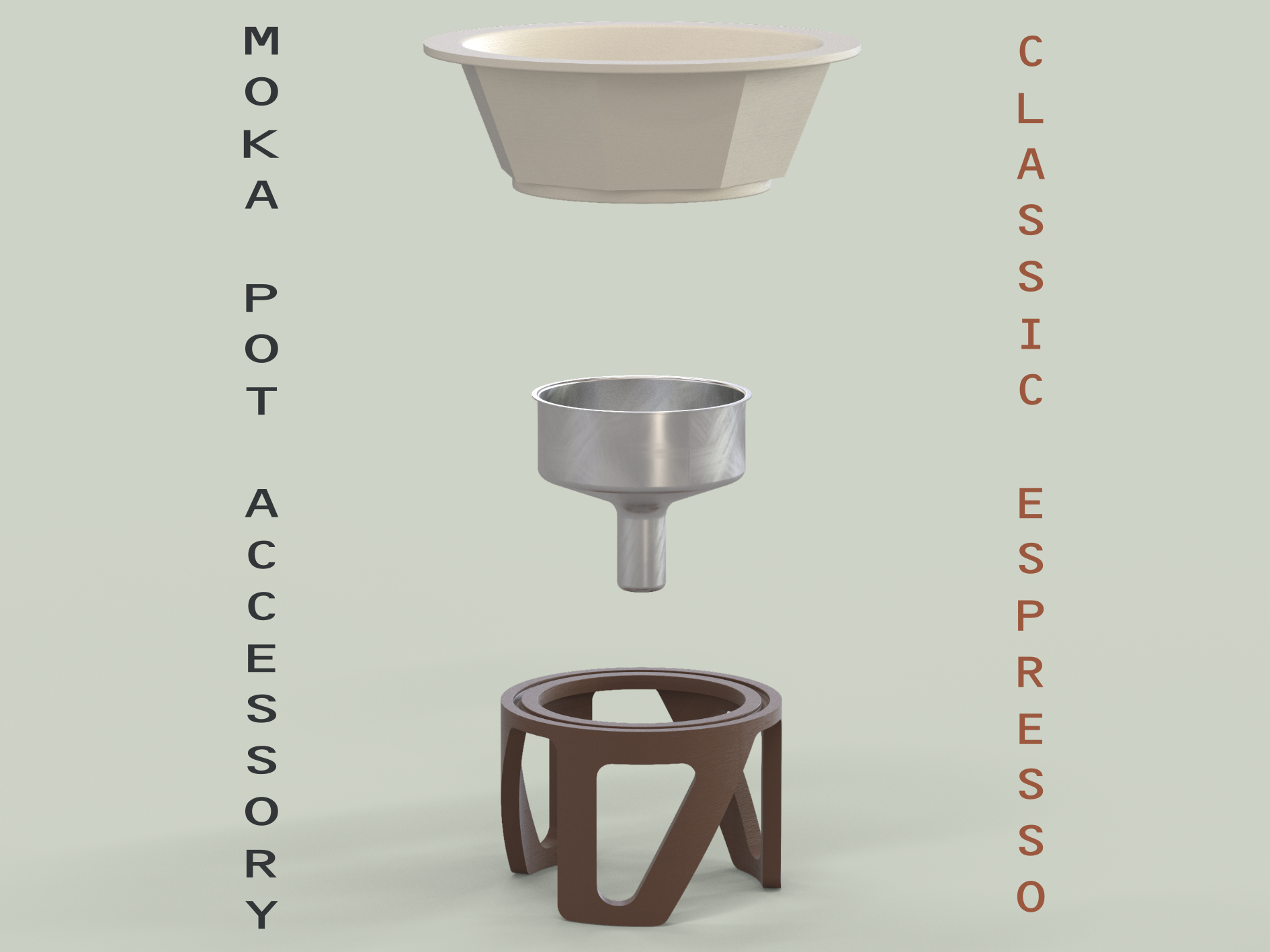 Moka Pot Coffee Funnel & Filter Holder