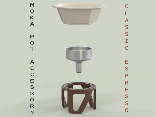 Moka Pot Coffee Funnel & Filter Holder