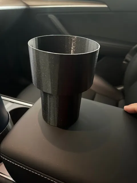 Tesla Model 3 - Cup Holder Adapter by asquared, Download free STL model