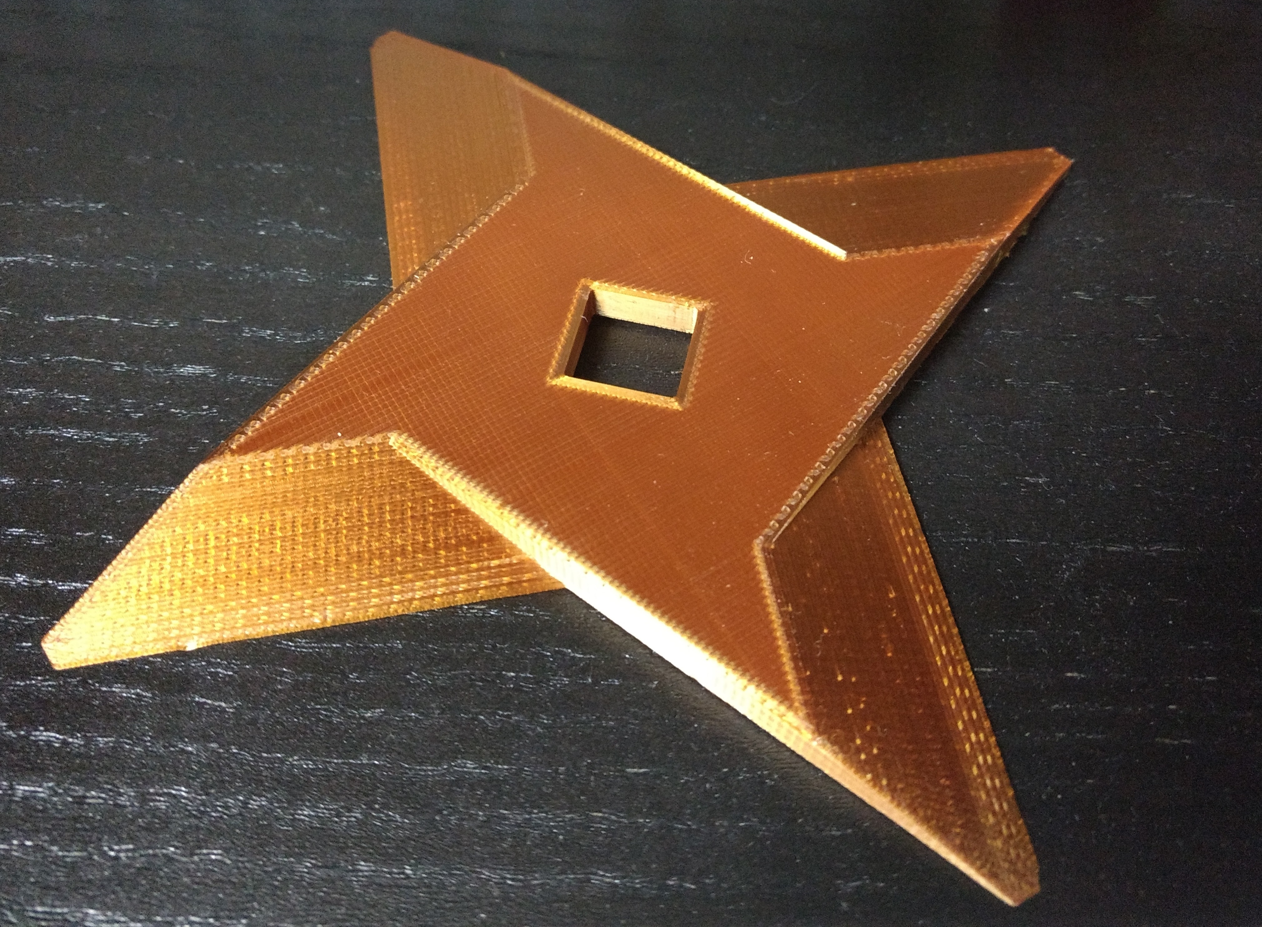 Shuriken (Ninja Star) with chopped off edges