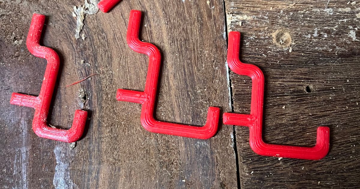Pegboard hooks for 15mm Pegboards by Marko118 Download free STL model