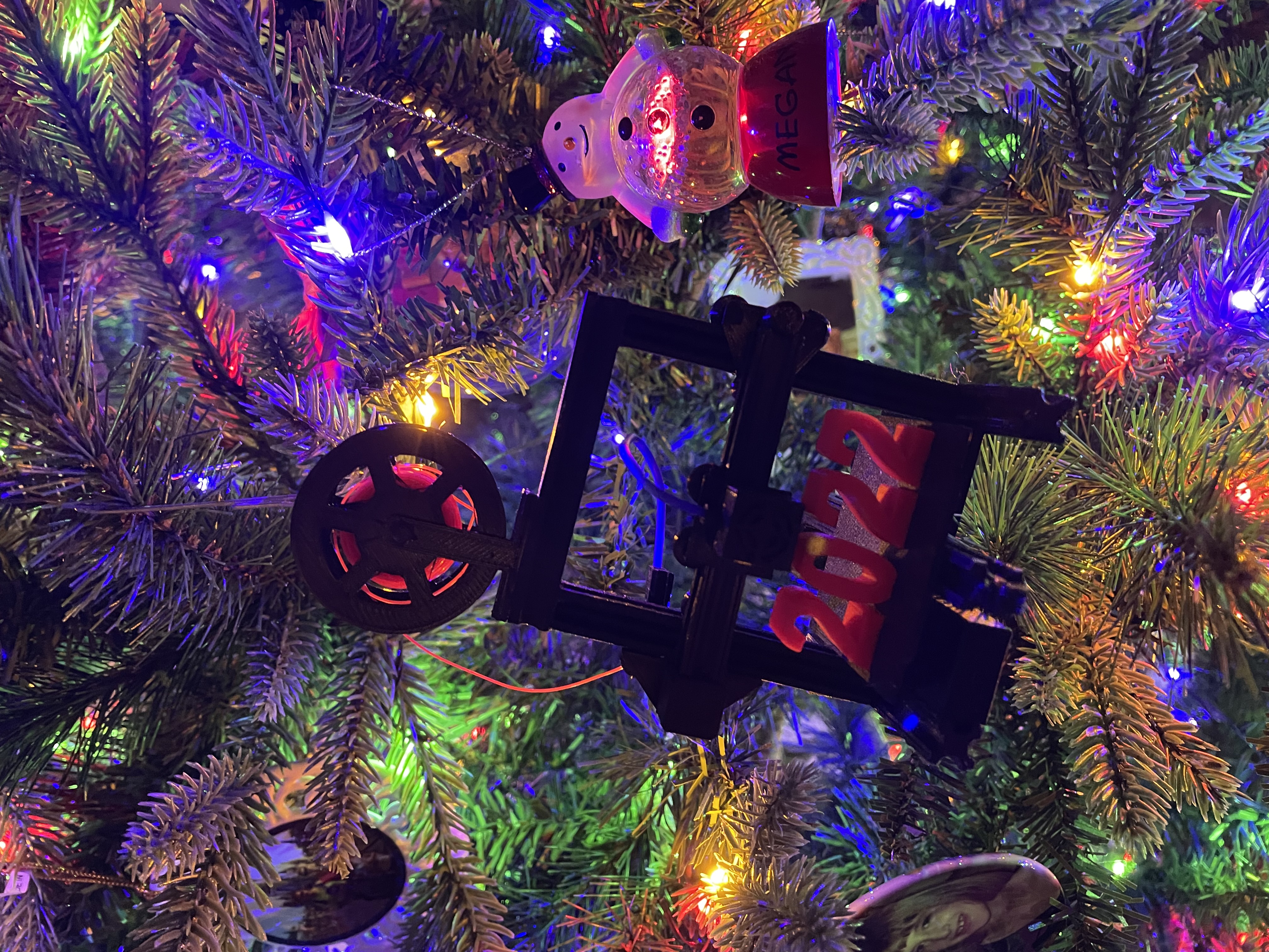 Miniatura 6 do modelo 3D Mini printer decoration for tree