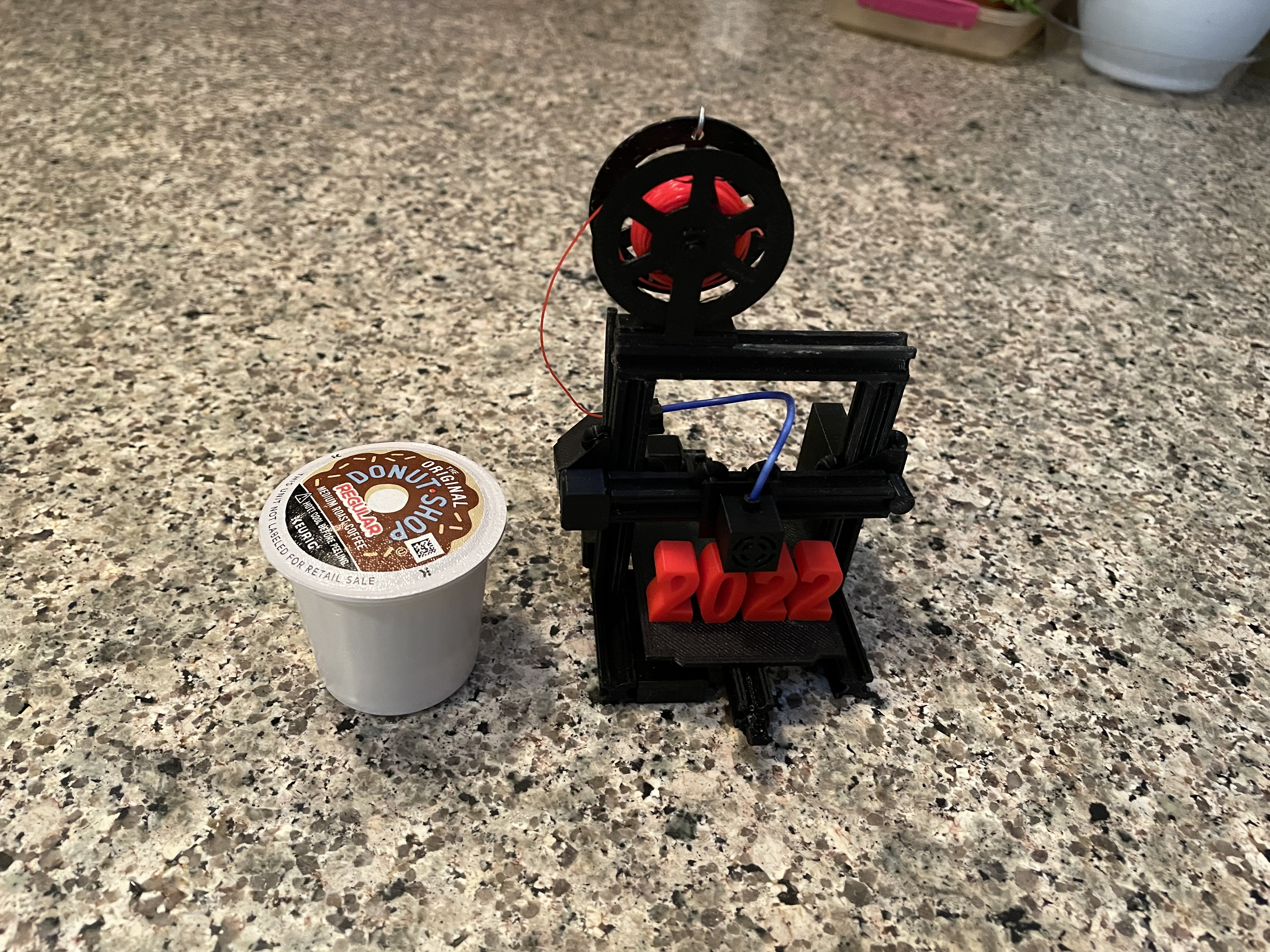 Miniatura 2 do modelo 3D Mini printer decoration for tree