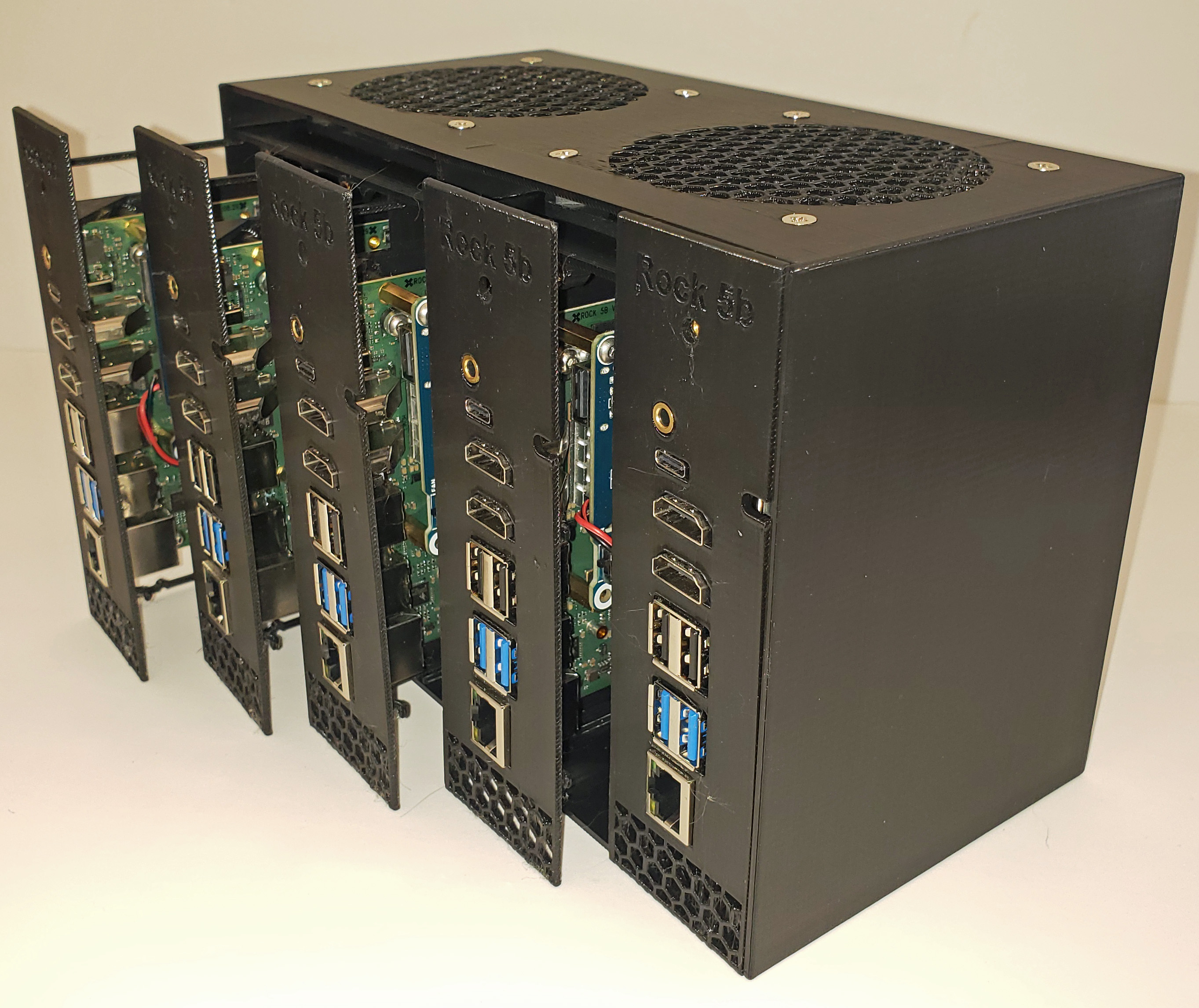 Rock 5B 5-node Cluster Von PigLover | Kostenloses STL-Modell ...