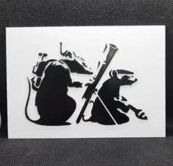 Banksy's Terrorats - 2 Color w/filament change (1 at a time)