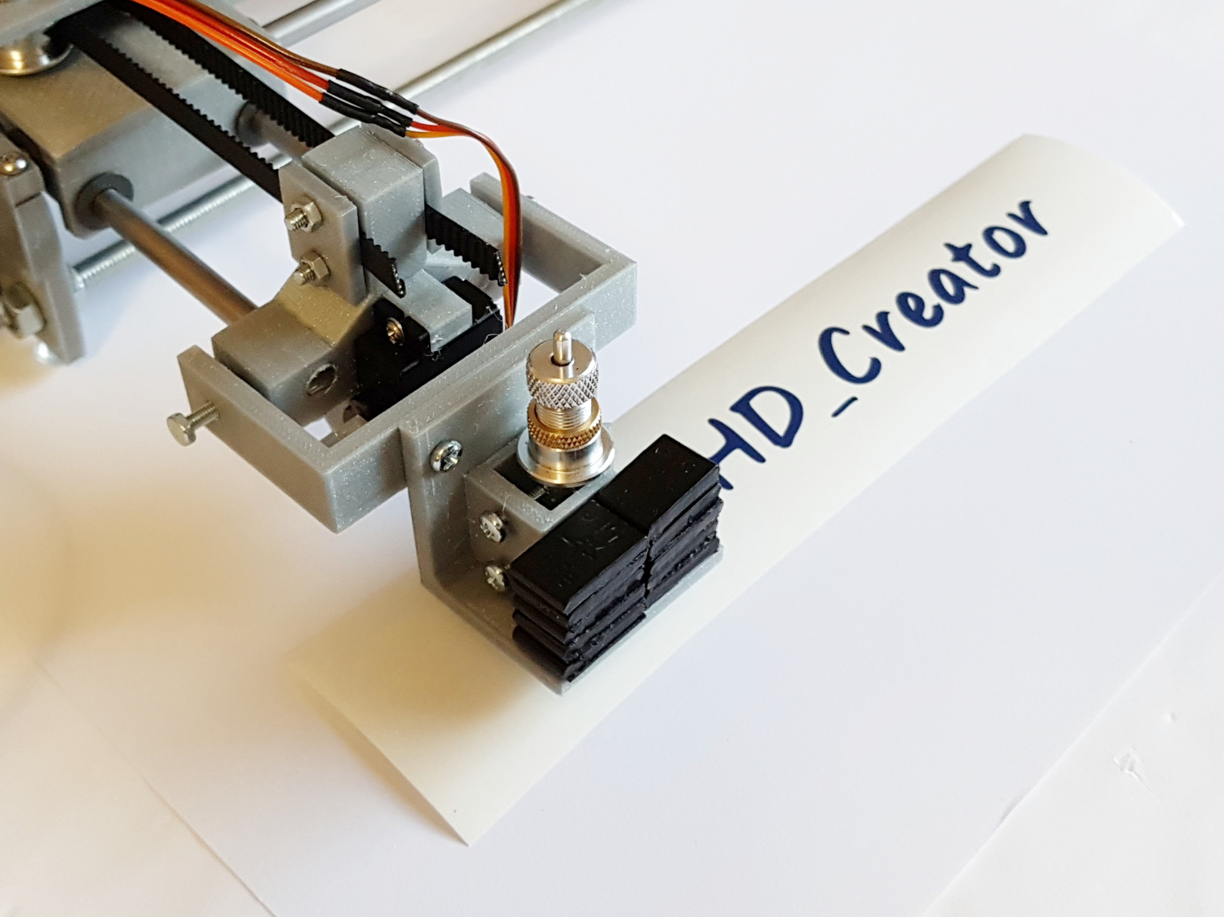 Vinyl cutter attachment for 3D printed drawing machine