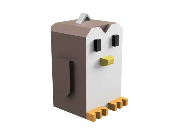Penguin keychain