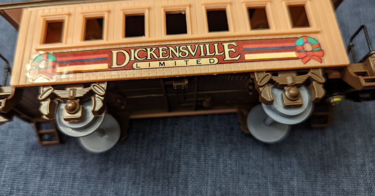 Replacement model train wheel and axle by Dragon Designs Download