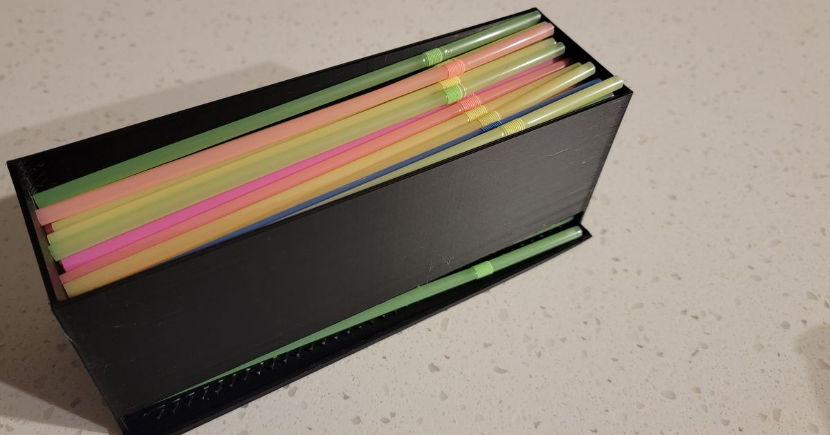 Straw Organizer by jlc_1988 Download free STL model