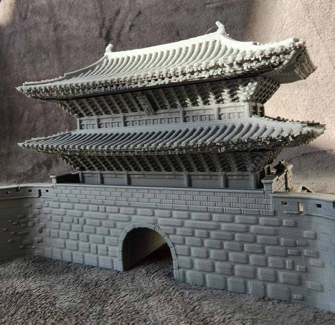 Namdaemun Sungnyemun Gate Seoul South Korea By Miniworld3d