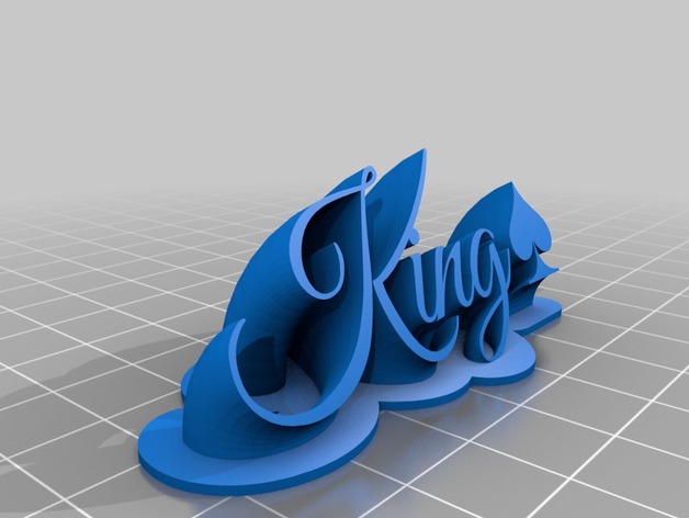 Sweeping 2-line name plate (text) by Makkuro | Download free STL model ...