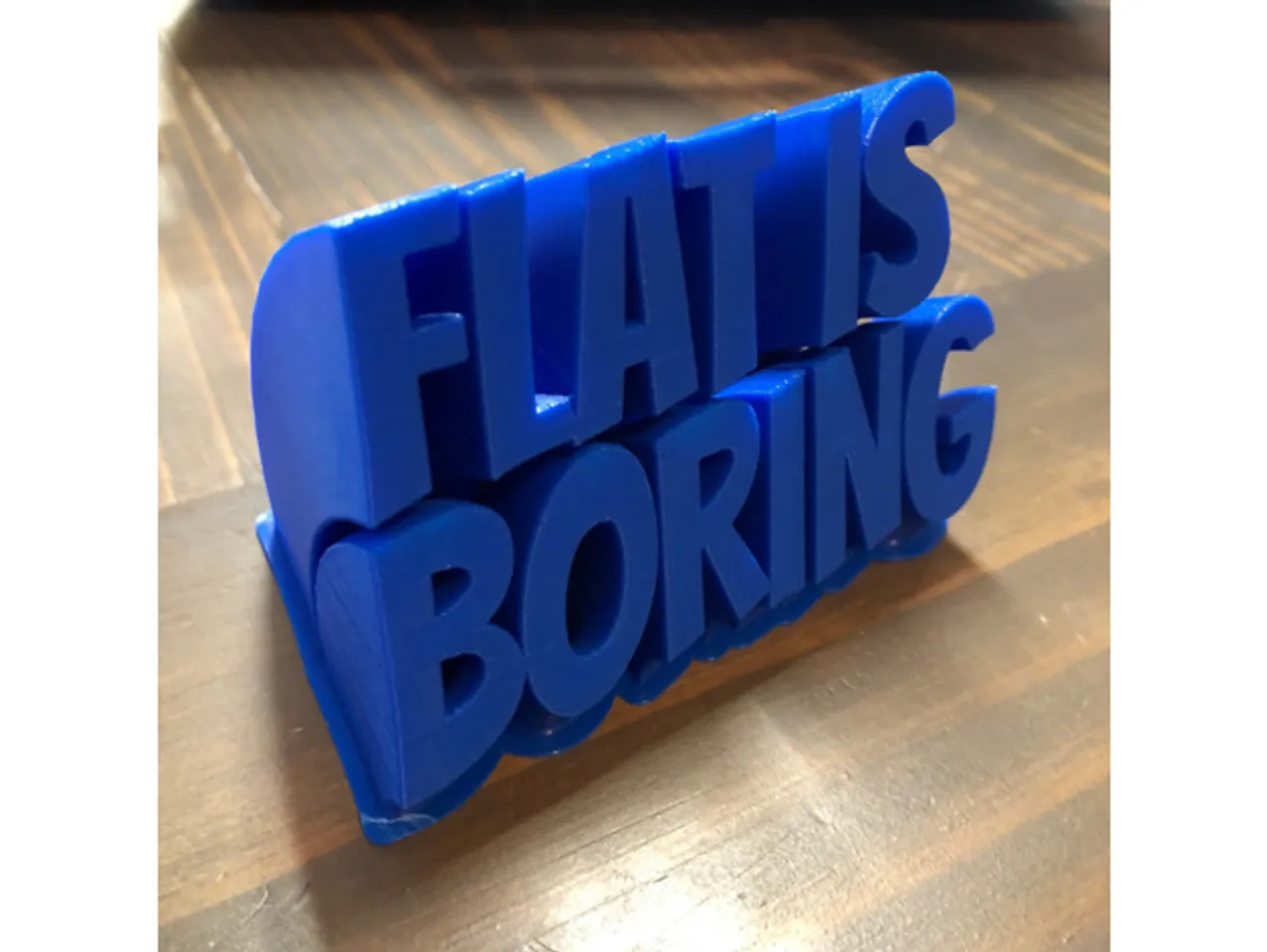 Sweeping 2-line name plate (text) by makkuro - Thingiverse