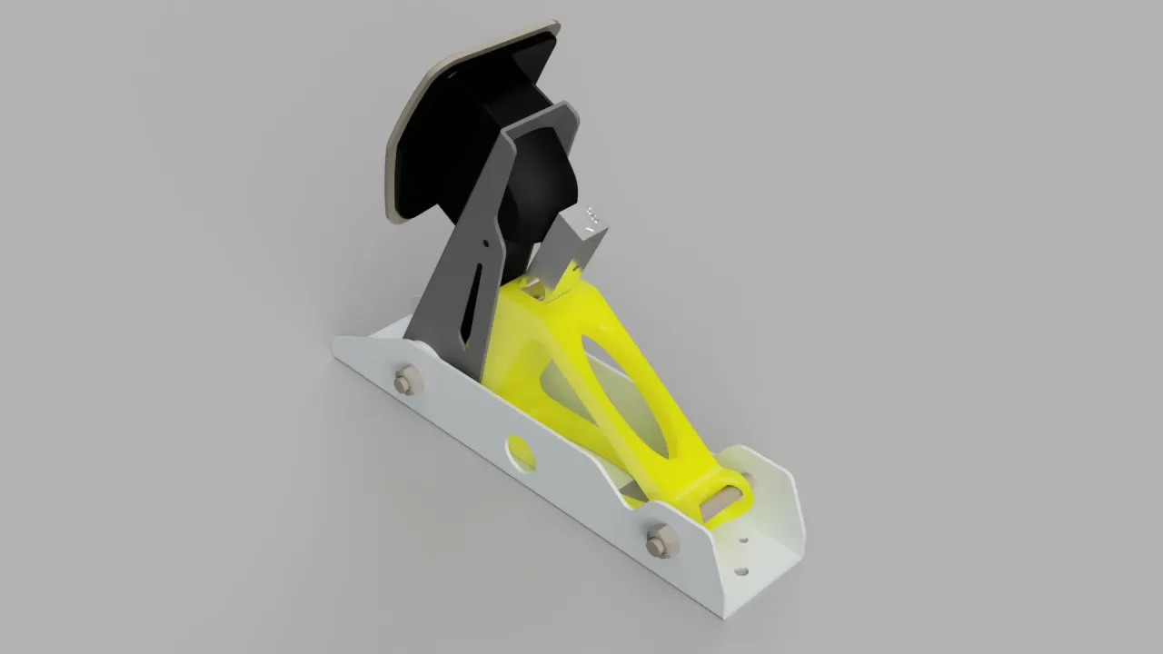 G27 brake pedal with load cell by P--JawZ--K, Download free STL model