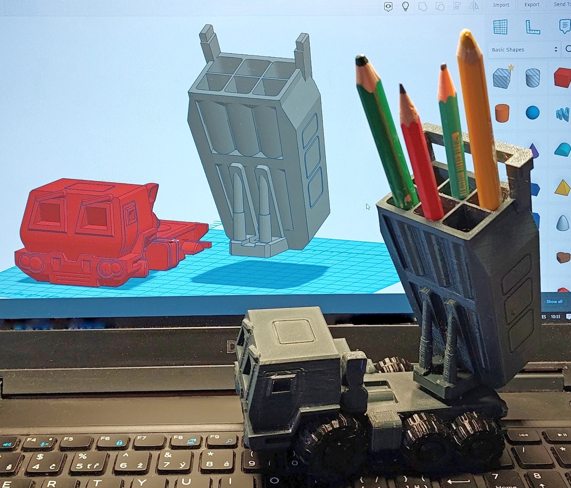 HIMARS pen holder - rotating launcher