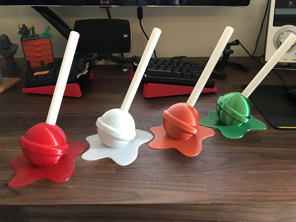 Miniatura 3 do modelo 3D Melting Lollipop