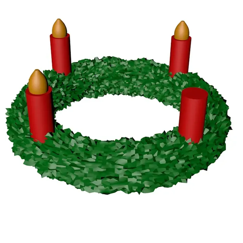 bedeutung adventskranz clipart