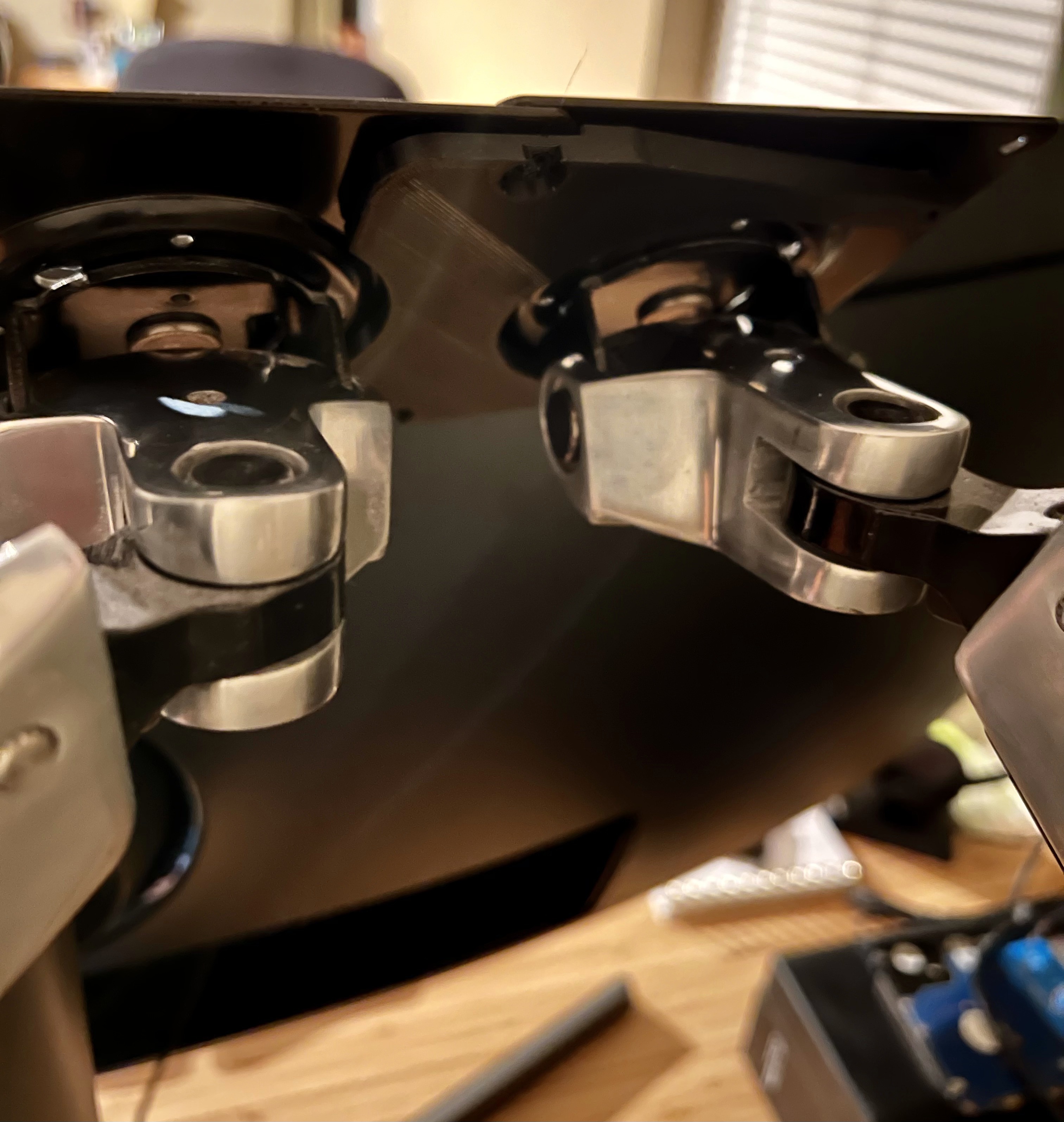 Dual Monitor Arm Adapter for SuperUltrawides (heavy) support by Sean