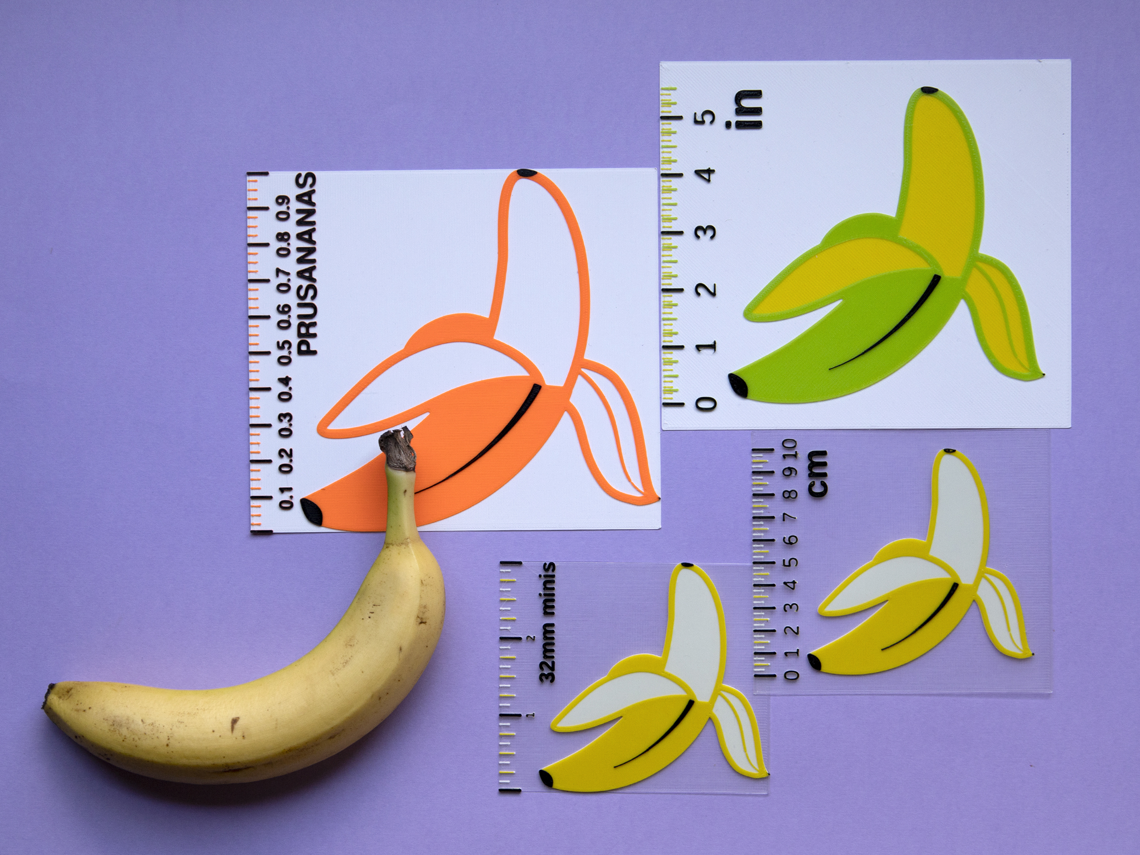 Banana for scale - Customizable OpenSCAD
