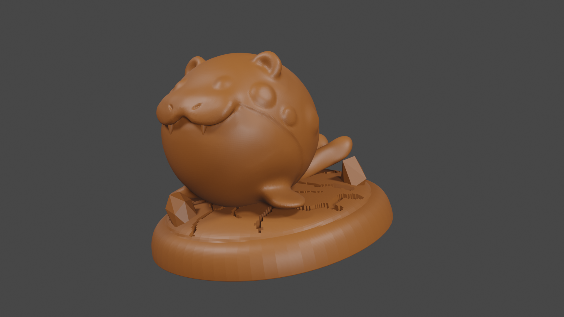 Pokemon inspired, Spheal, Tabletop DnD miniature by ...