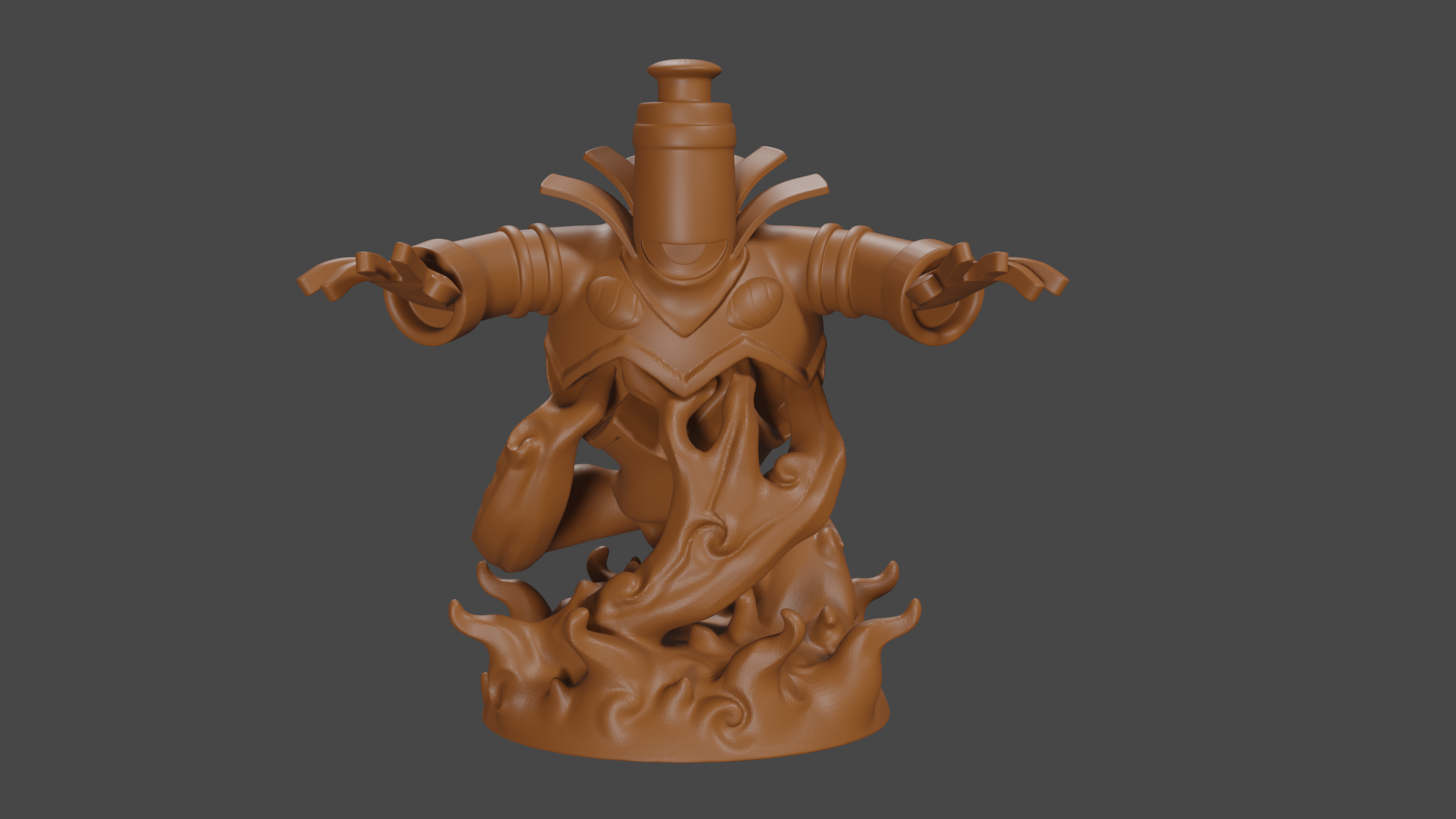 Pokemon inspired, Dusknoir, Tabletop DnD miniature